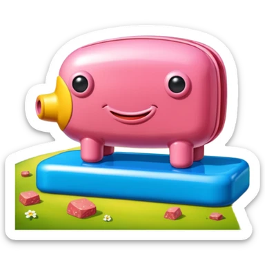  SPAM meat jeff koons style sculpture arty landscape  sticker