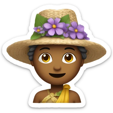 une yodleuse entrain de chanter du yodel sticker