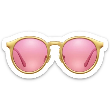 rose coloured glasses sticker