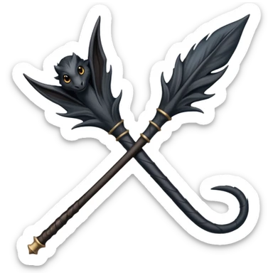 Harry potter zauberstab (schwarzdorn, thestralschweifhaar) 🪄  sticker