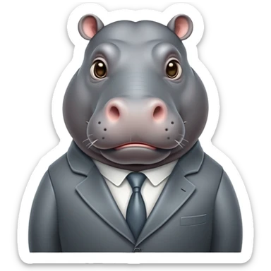 cinematic-noble-hippo-portrait-emoji,-poised-and-regal,-with-a-massive,-robust-build-and-a-smooth,-well-groomed-slate-gray-hide,-deep-set-soulful-eyes,-simplified-yet-sharp-and-sophisticated-features,-highly-detailed,-glowing-with-a-soft sticker