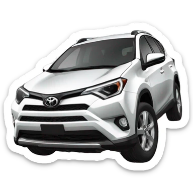toyota RAV4 2020 white  sticker