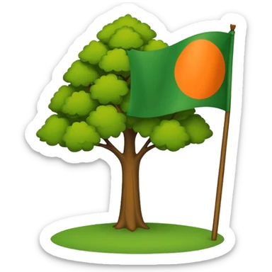 Make a emoji flag of ibaraki (district of Japan AGAIN.) sticker