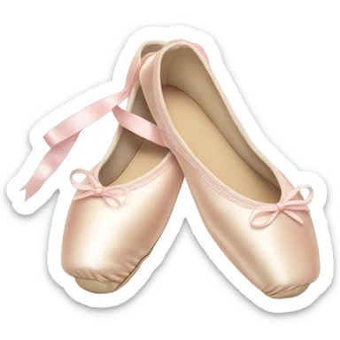 Bege ballet pointe shoes sticker