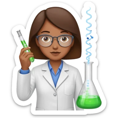 chemistry lab with teacher sticker