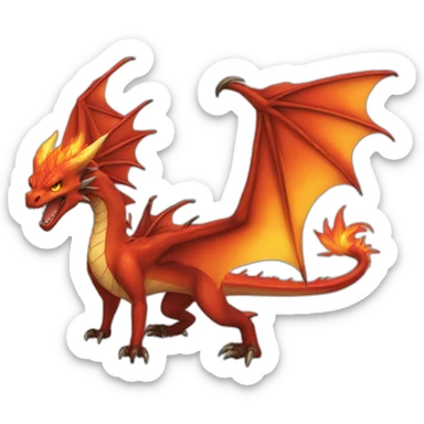 Dracaufeu ex sticker