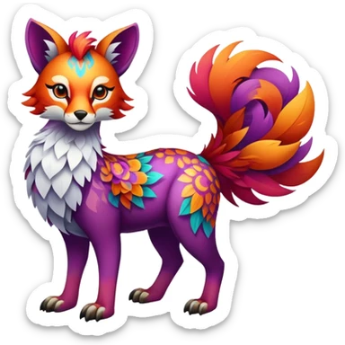 Multicolored exotic Falvie-Fionbri, full body sticker
