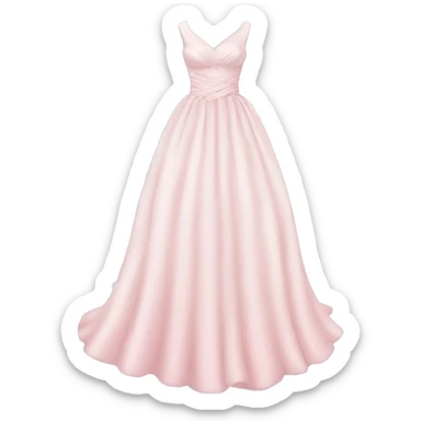 pastel pink wedding dress sticker