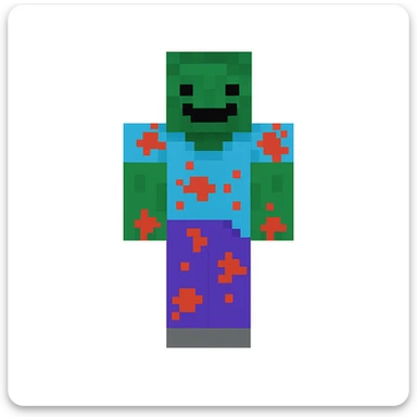 Edit the character in the reference image to have a happy expression while keeping the original style, outfit, and colors exactly as in the reference image. sticker