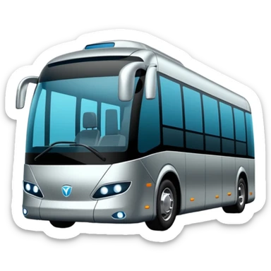luxury future self driving bus auto vehicle sticker