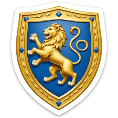 Lion rampant emoji like chelsea football team sticker