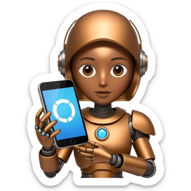 Create for me an image or emoji when an AI comes & changes the world of search engines. sticker