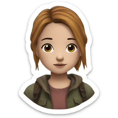Ellie the last of us Little bit dezoom sticker