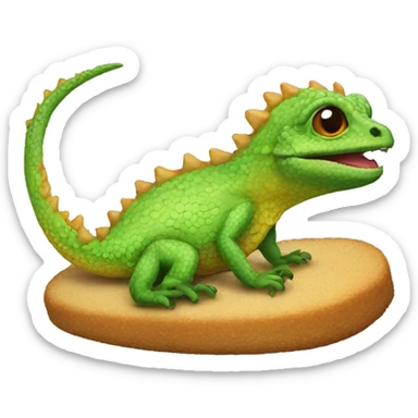 Breaded dragon lizard sticker