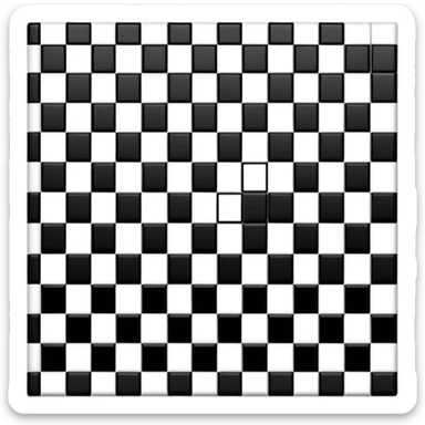 checker board sticker