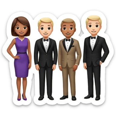 hotel reception with some people sticker