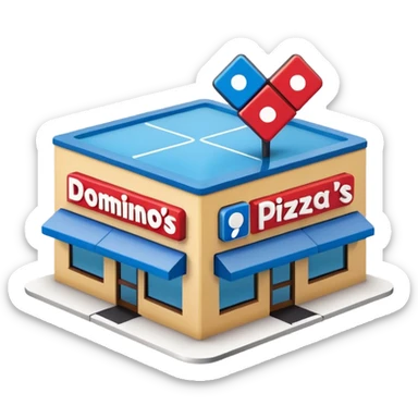domino’s pizza restaurant  sticker