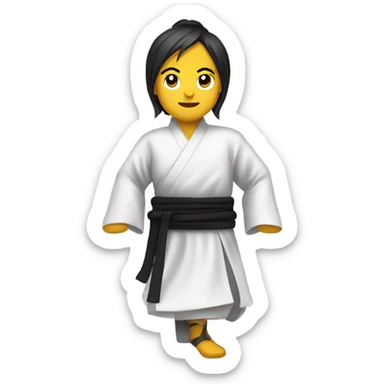 Kungfu dress  sticker
