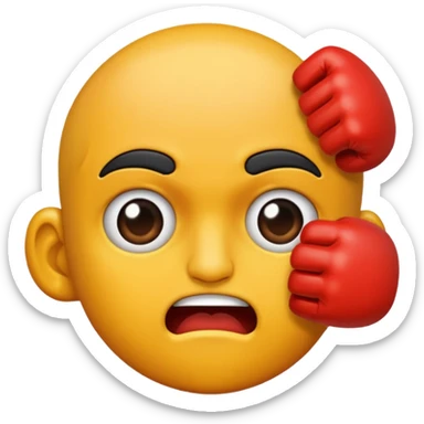Getting Punched in the face sticker