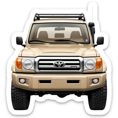 landcruiser 79 series - Toyota (Model Year: 2008) (Iconic colour: sand) sticker