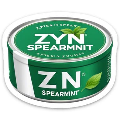 Zyn spearmint snus sticker