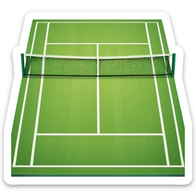 Tennis court sticker