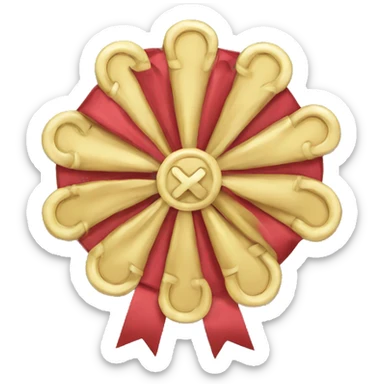 Equestrian rosette sticker
