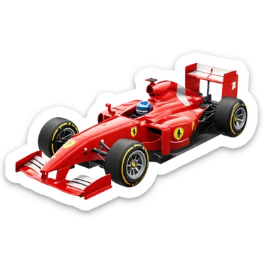 F1 ferrari  lateral 44 sticker