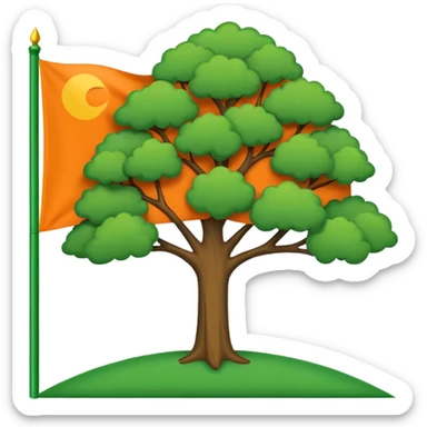 Make a emoji flag of ibaraki (district of Japan AGAIN.) sticker