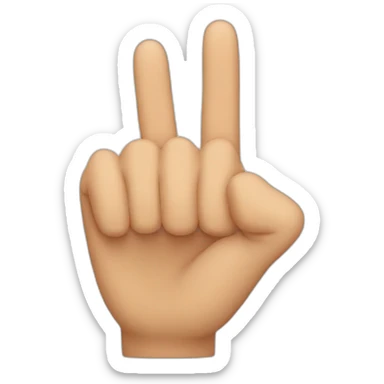 very long thumb sticker