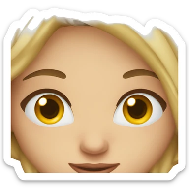 Medica Mulher Loira Jovem Olhos Azuis sticker