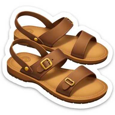 sole of a sandal, emoji style sticker