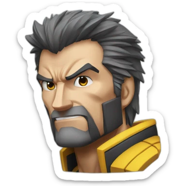 Wolverine x men artiglio sticker