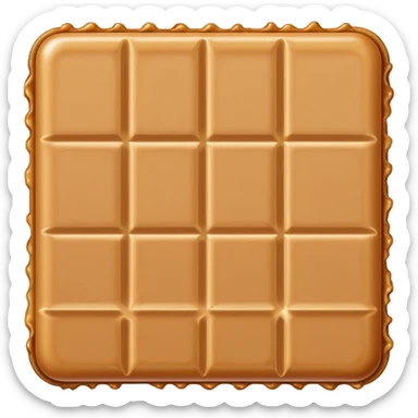 Long thin Salted caramel butter crunch bar sticker