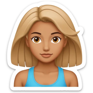 Fit girl body sticker