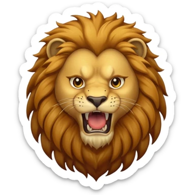 A loaring lion emoji for insta bio sticker