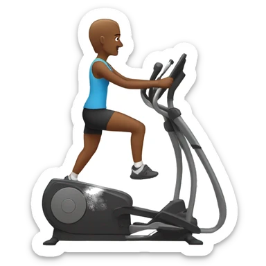 elliptical exercise sticker