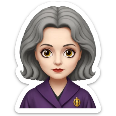 Psychiatrist dr julia hoffman from dark shadows, helena bonham carter, in psychiatrist robe sticker