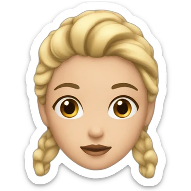 fille a teint claire sticker