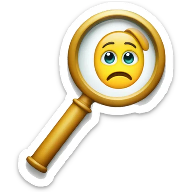 The letter W under a magnifier sticker