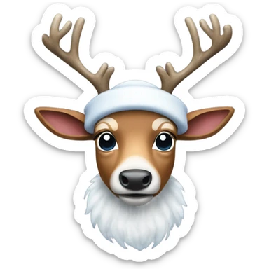 Tony tony chopper blue nose reindeer  sticker