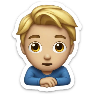 crying poker fave sticker