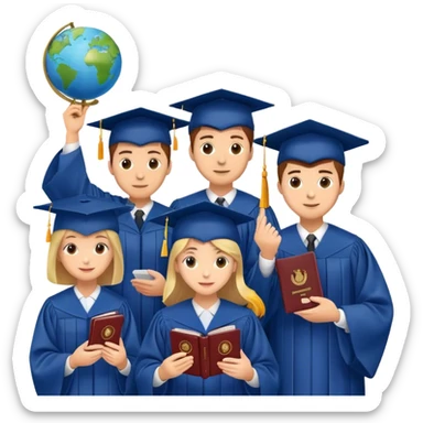 🎓 Finishing school and deciding which country to study in? 🌍 sticker