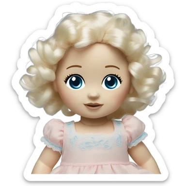 Baby doll sticker