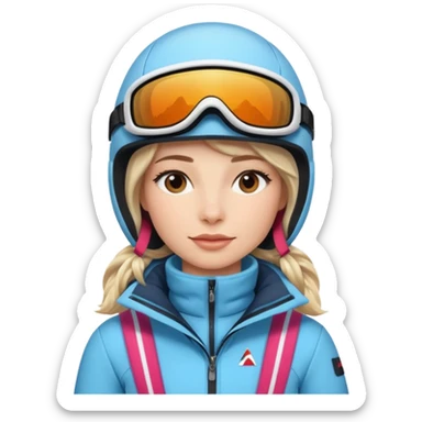 Woman Skiing, Matterhorn sticker