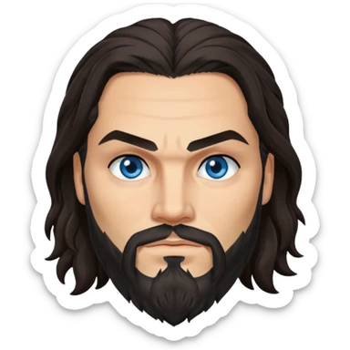 Blue eyes Jason mamoa sticker