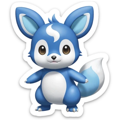 Shiny Minccino-Piplup-Prinplup-Oshawott-Meowstic-Hybrid (Full body) sticker