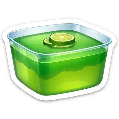 Green jello sticker