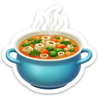 yummy soup sticker