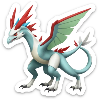 Scyther-Latias-Salamence-Silvally-Kyurem-fusion, full body sticker
